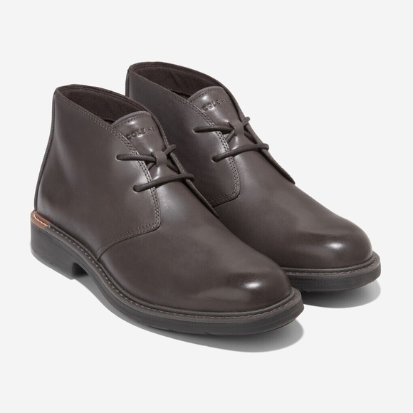 Cole Haan Men's Go-To Lace Chukka Ankle Boot Dark Roast Brown Pavement Size 10.5 - Picture 1 of 16